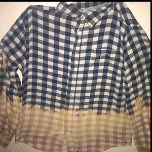 Black and white bleached at bottom